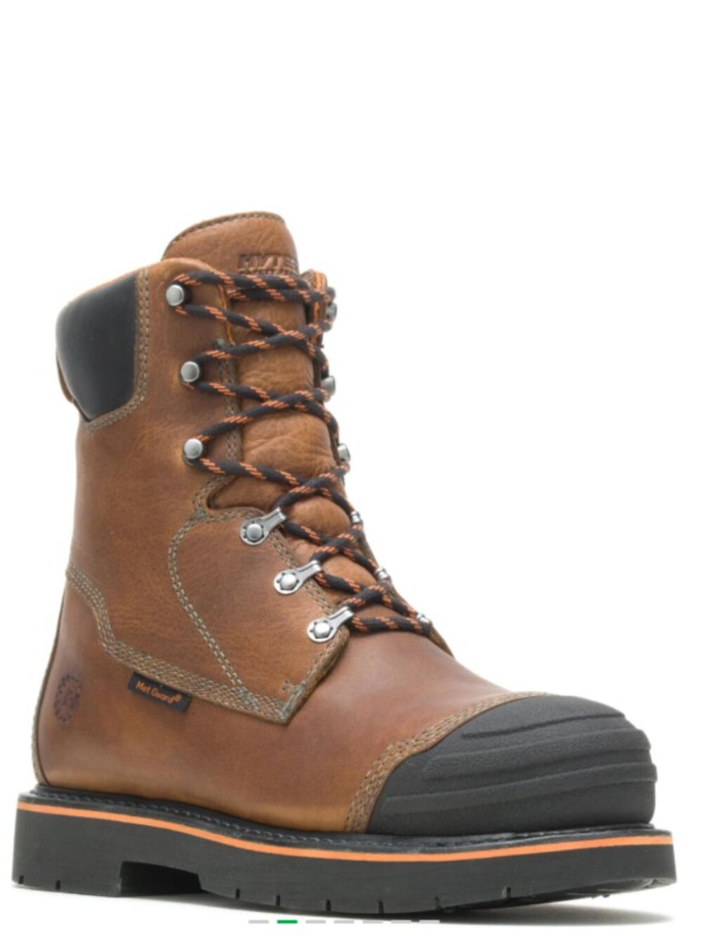 HYTEST Boulder 8-Inch Alloy Toe Met Guard Work Boots Brown Men’s Size 11M